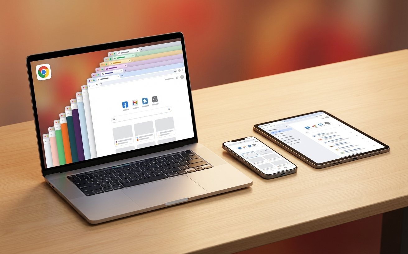 Chrome浏览器标签页管理界面